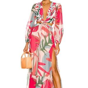 Rio Plunge Maxi Dress PatBo